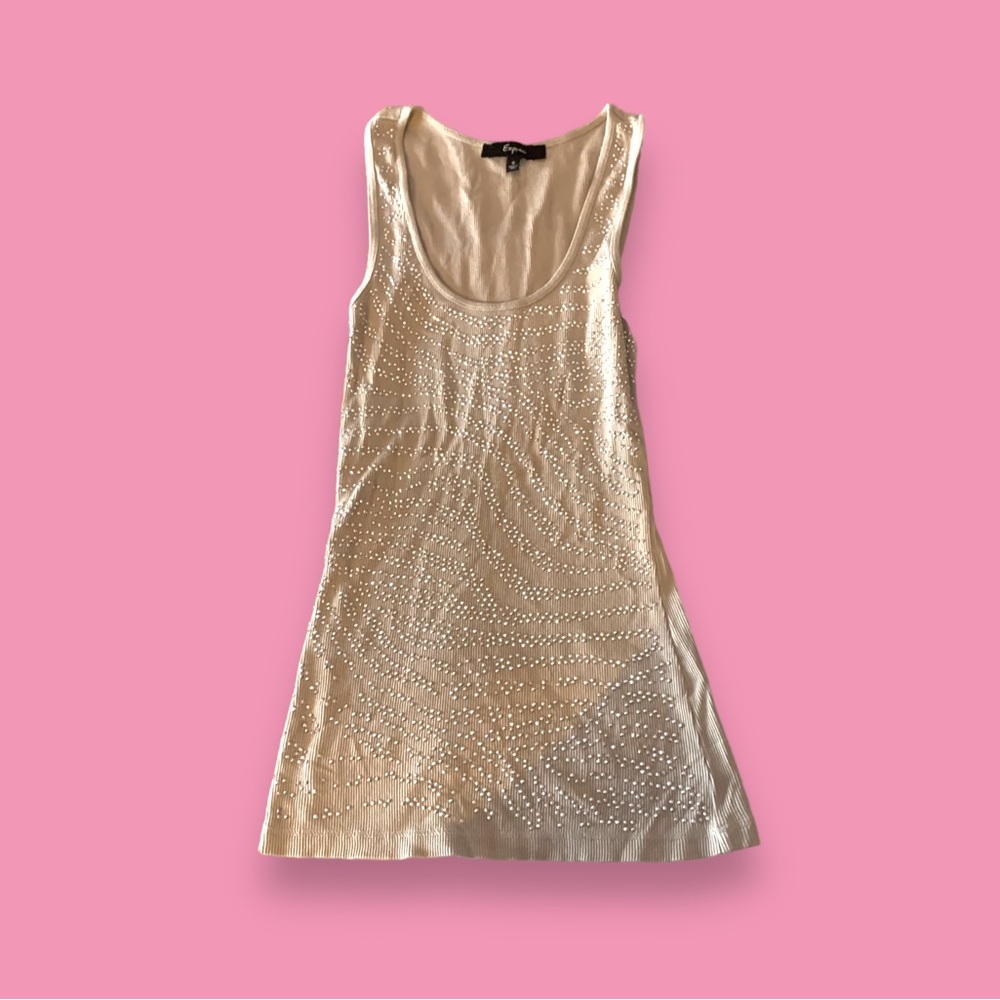 Express sparkle tank y2k
Size small